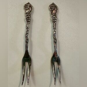 COPY - 2 Nils-Johan Lemon Fork  Sweden Flowers Vintage